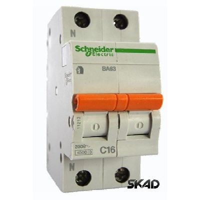   63, 1P+N 6A - C, 4.5 Schneider Electric 11211