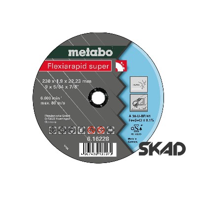   Flexiamant super 230x1,9 ,   Metabo 616228000
