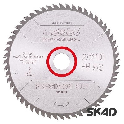   precisioncutwood professional, 210x30, Z56 WZ 10  Metabo 628040000