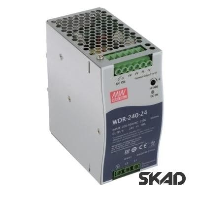   AC-DC 24V  DIN- Mean Well WDR-240-24