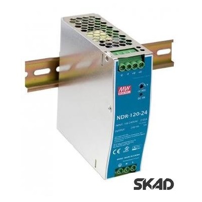    AC-DC 24V  DIN- Mean Well NDR-120-24