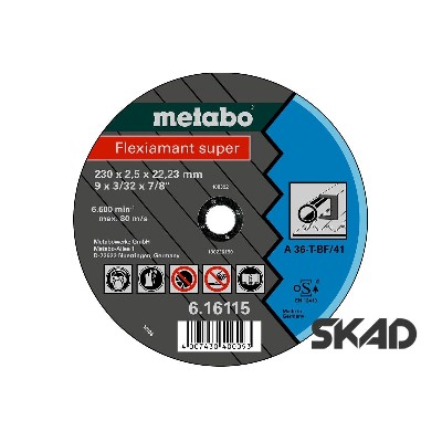   Flexiamant super 230x2,5 ,   Metabo 616115000