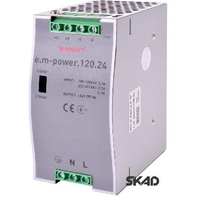    DIN- , DC24 E-next e.m-power.120.24 120
