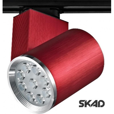 Светильник трековый поворотный Brille LED 205/9x3W NW RED