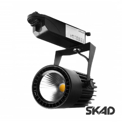 Светильник трековый поворотный Brille LED 410/24W NW BK COB